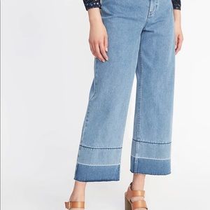 Old Navy high waist crop culottes sz 10